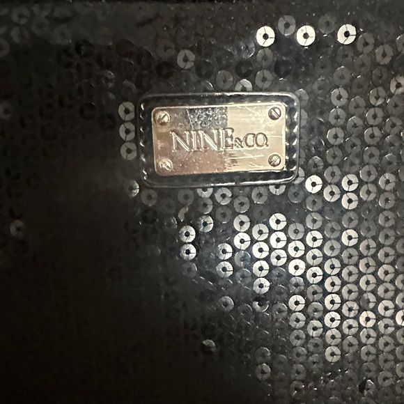 Nine & Co. Black Sequin Cosmetic Case/Clutch - Picture 5 of 5